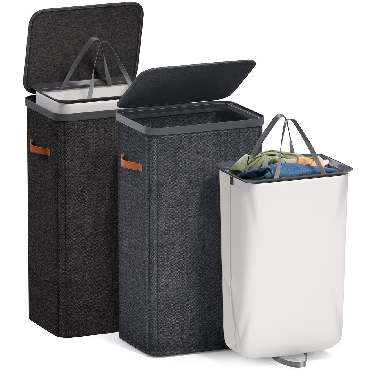 Sorbus Fabric Laundry Hamper - Collapsible Laundry Basket with Removable Laundry Bag